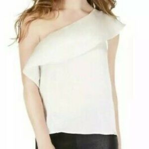 NWT Love Fire Women’s Ivory One Shoulder Top